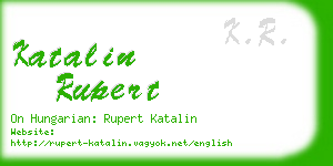 katalin rupert business card